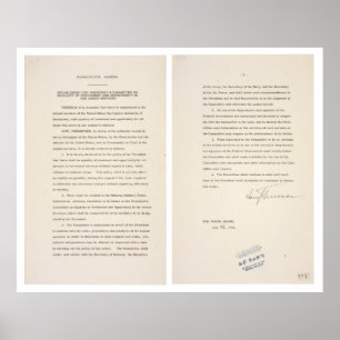 Uitvoerend Besluit 9981 Ontegregatie van de strijd Poster