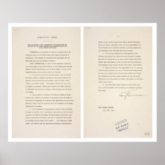 Uitvoerend Besluit 9981 Ontegregatie van de strijd Poster