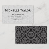 Uitvoerend damastpatroon visitekaartje (Voorkant / Achterkant)