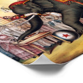 Uitvoerend olifant poster (Hoek)