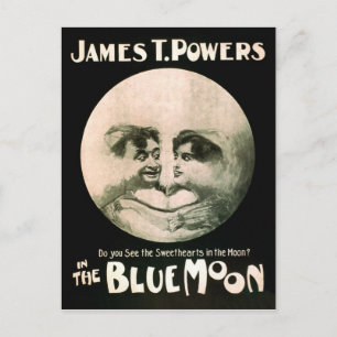  uitvoerend Poster Blue Moon 1906 Briefkaart