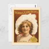uitvoerend Poster Ferris Comedians Briefkaart (Voorkant / Achterkant)