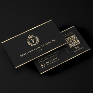 Uitvoerende Chauffeur Luxe Concierge Crest Bar Visitekaartje