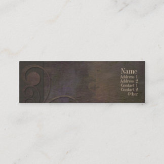 Uitvoerende curven donkere contactkaart contactkaartje