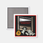 Uitvoering van de Amerikaanse Dollar Magnet Magneet (Voorkant / Achterkant)