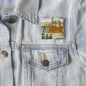 Uitvoering van Marie-Antoinette Vierkante Button 5,1 Cm (In situ)