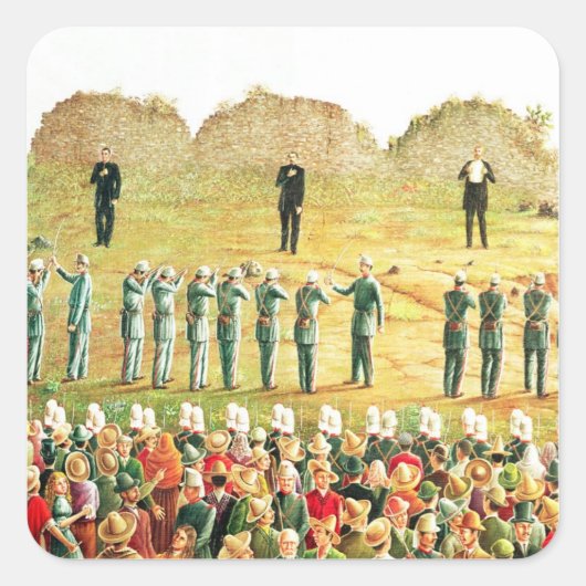 Uitvoering van Maximilian I Vierkante Sticker (Voorkant)