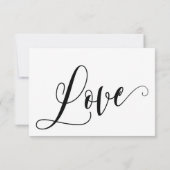 Uitwerken Bloeit Script RSVP Card Song Aanvraag (Achterkant)