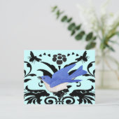 Uitwerking van de Bluebird Illustration Briefkaart (Staand voorkant)