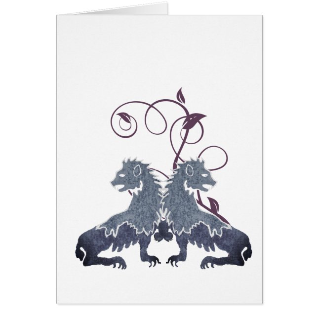 Uitwerking van  leeuwen met wervelkolommen (Voorkant)