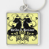 Uitwerking van leeuwen met wervelkolommen sleutelhanger (Voorkant)