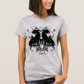 Uitwerking van leeuwen met wervelkolommen t-shirt (Voorkant)