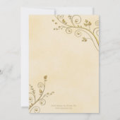 Uitwijken of uitnodiging voor het bruiloftsfeest n (Achterkant)