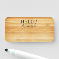 Uitwisbare Herbruikbare Hello Houten Planken met L