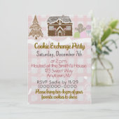 Uitwisseling van gemberkoekhuisjes kaart (Staand voorkant)