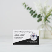 uitzendbureau visitekaartje (Staand voorkant)