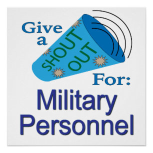 Uitzenden voor militair personeel perfect poster