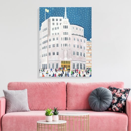 Uitzendhuis van BBC Canvas Afdruk (Insitu (Woonkamer))