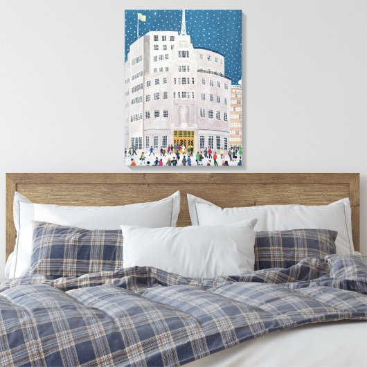 Uitzendhuis van BBC Canvas Afdruk (Insitu (Slaapkamer))