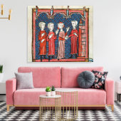 Uitzending en misdaad begaan door een priester canvas afdruk (Insitu (Woonkamer))