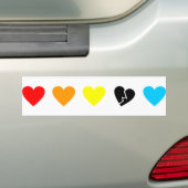 uitzending van liefde bumpersticker (Op auto)
