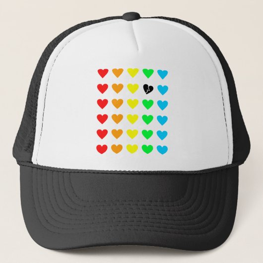 uitzending van liefde trucker pet (Voorkant)