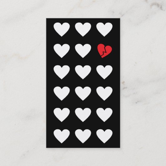 uitzending van liefde visitekaartje (Voorkant)