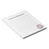 Uitzendverpleegkundige voor persoonlijk werk Regen Notitieblok (Schuin)