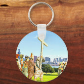 Uitzetting van het Heilige Kruis Sleutelhanger (Voorkant)