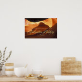 Uitzetting van het victorie Motivatie Poster (Keuken)