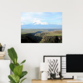 Uitzicht aan de Armeense kant van de berg Poster (Thuiskantoor)