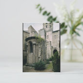 Uitzicht aan de buitenkant van de apsidiole van de briefkaart (Staand voorkant)