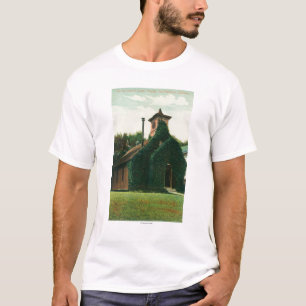 Uitzicht aan de buitenkant van de door de Ivy gede T-shirt