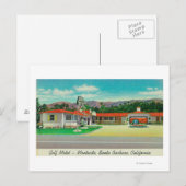 Uitzicht aan de buitenkant van de Golf van Motel,  Briefkaart (Voorkant / Achterkant)