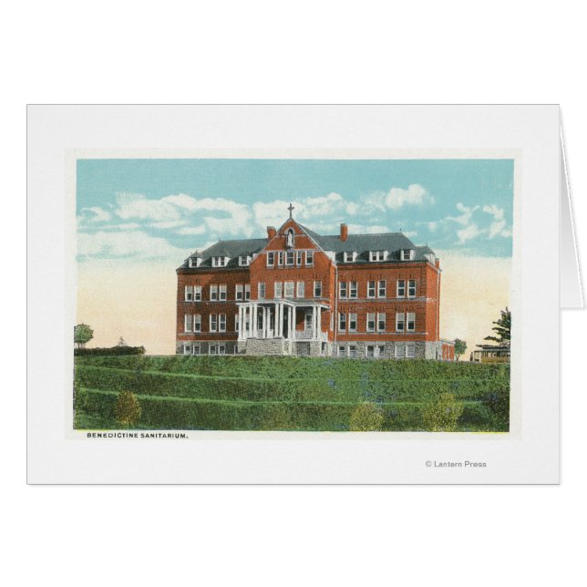 Uitzicht aan de buitenkant van het Benedictine San (Voorkant Horizontaal)