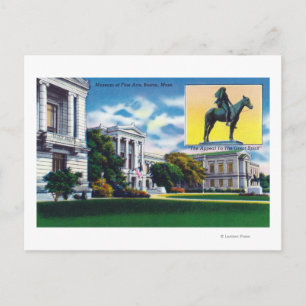 Uitzicht aan de buitenkant van het Museum of Fine  Briefkaart