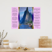 Uitzicht aan de kust van Desiderata Poster (Keuken)