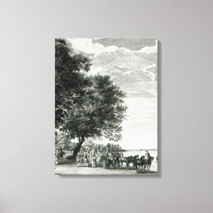 Uitzicht aan de noordzijde van de Virginia Canvas Afdruk