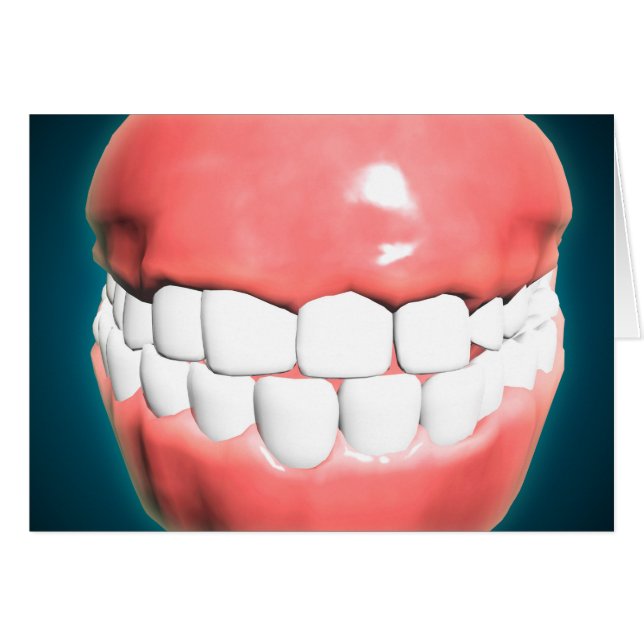 Uitzicht aan de voorzijde van de menselijke mond m (Voorkant Horizontaal)