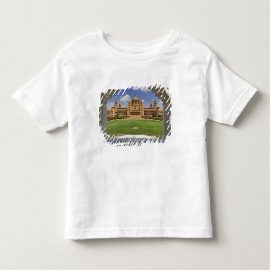 Uitzicht achterin van het hotel Umaid Bhawan Palac Kinder Shirts (Voorkant)