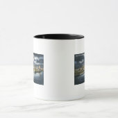 Uitzicht Albany Skyline in Night Mok (Midden)