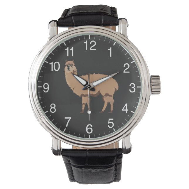 Uitzicht Alpaca Horloge (Voorkant)