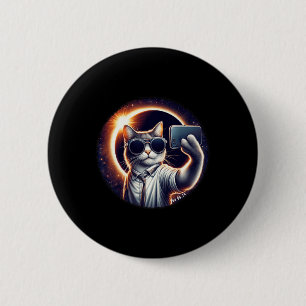 Uitzicht Amerikaanse totaliteit 2024 Funny Selfie Ronde Button 5,7 Cm