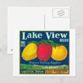 Uitzicht Apple Label meer - Watsonville, CA Briefkaart (Voorkant / Achterkant)