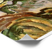 Uitzicht Auvers van Vincent van Gogh Poster (Hoek)