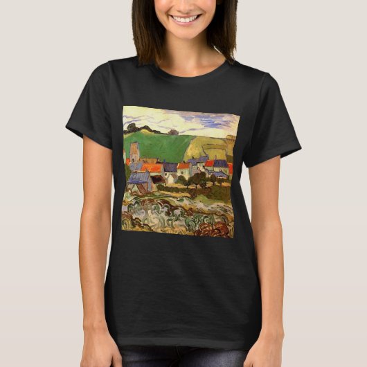 Uitzicht Auvers van Vincent van Gogh T-shirt (Voorkant)