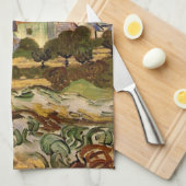 Uitzicht Auvers van Vincent van Gogh Theedoek (Quarter Fold)