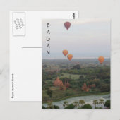 uitzicht bagan ballon briefkaart (Voorkant / Achterkant)