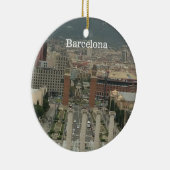 Uitzicht Barcelona-stad Keramisch Ornament (Rechts)