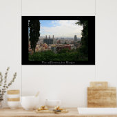 Uitzicht Barcelona-stad Poster (Keuken)